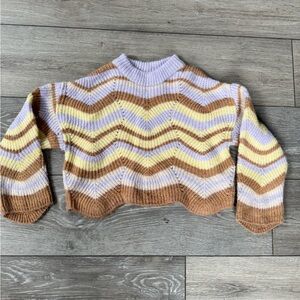 ZARA GIRLS Striped Multicolor Women's Sweater
